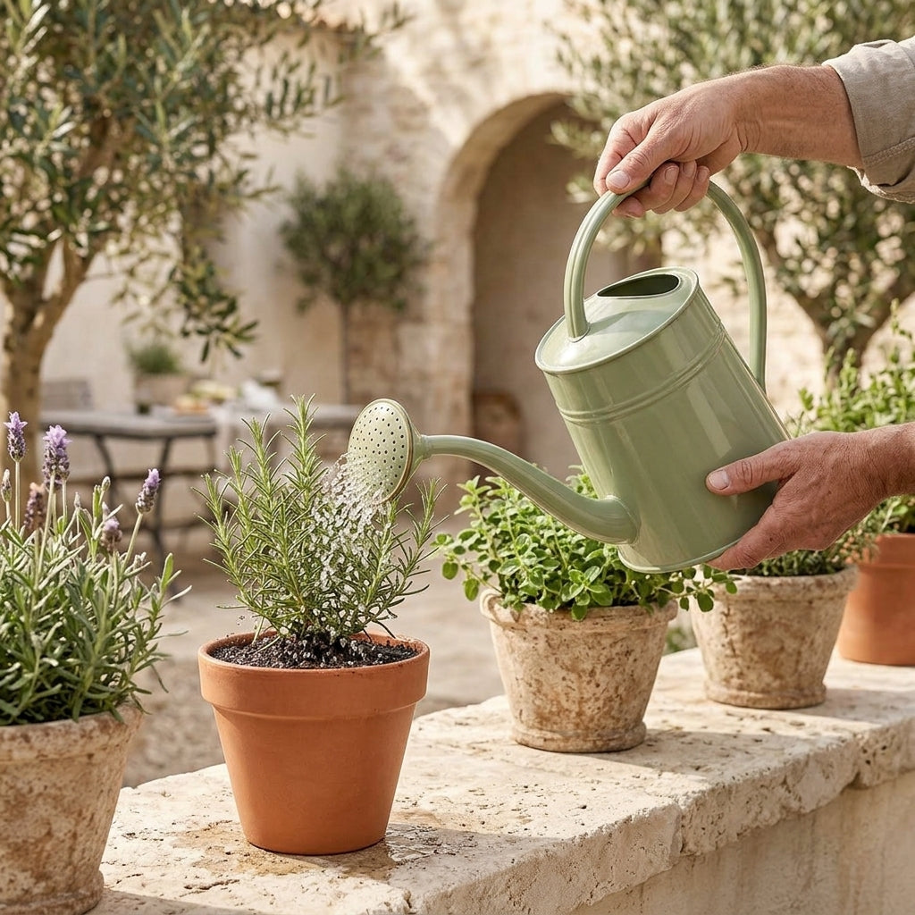 BsfeHaf™ Sage Green Long-Spout Watering Can