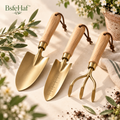 BsfeHaf™ Brass-Tone Garden Hand Tool Set