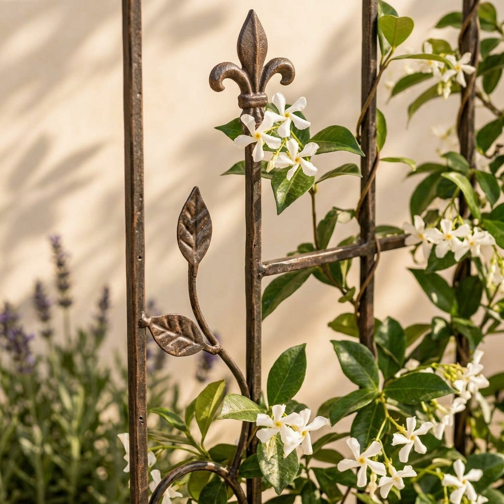 BsfeHaf™ Fleur-de-Lis Garden Trellis Planter