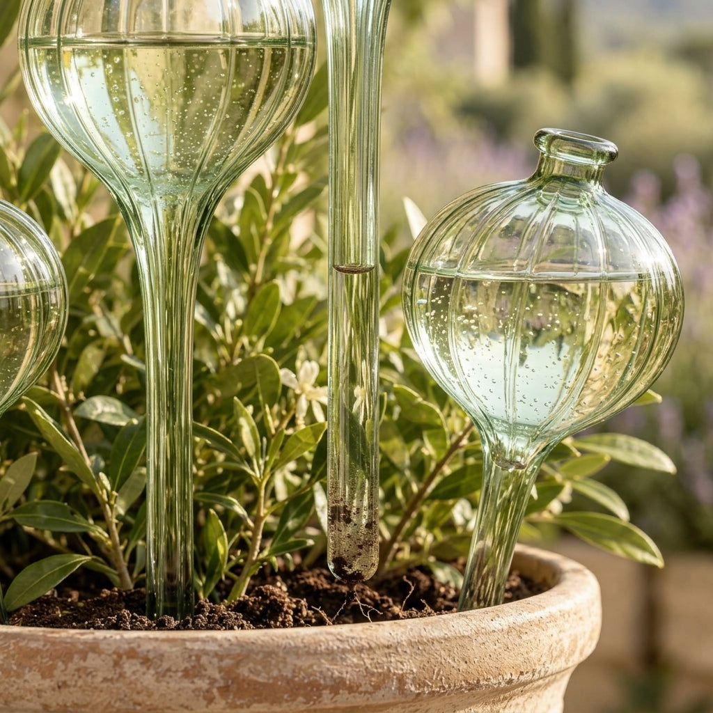 BsfeHaf™ Lumière Glass Self-Watering Globe Set