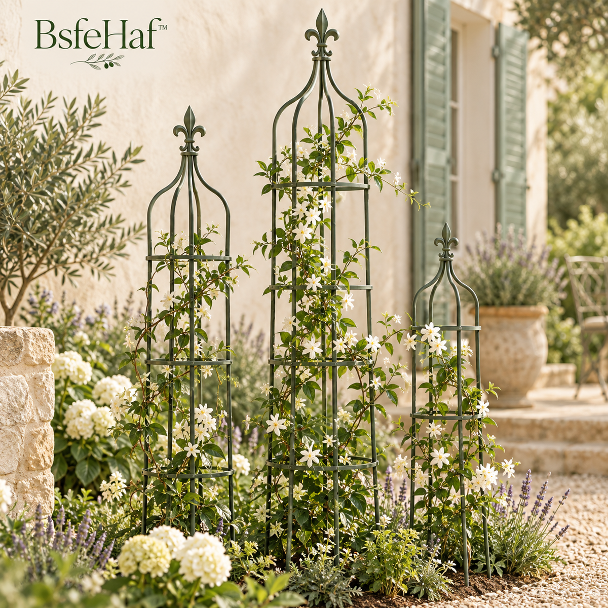 BsfeHaf™ Château Obelisk Garden Trellis Set