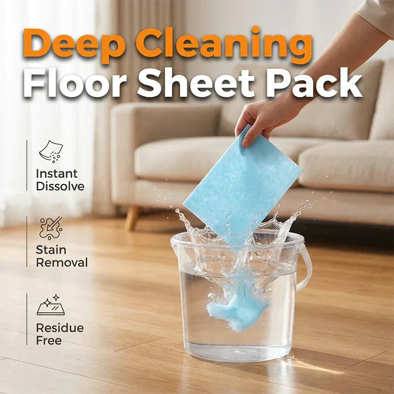 🔥Limited-time offer: Extra 30% off.  Water-Soluble Floor Cleaning Sheets