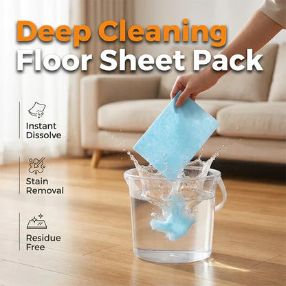 🔥Limited-time offer: Extra 30% off.  Water-Soluble Floor Cleaning Sheets