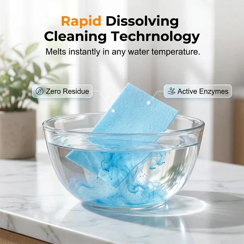 🔥Limited-time offer: Extra 50% off.  Water-Soluble Floor Cleaning Sheets